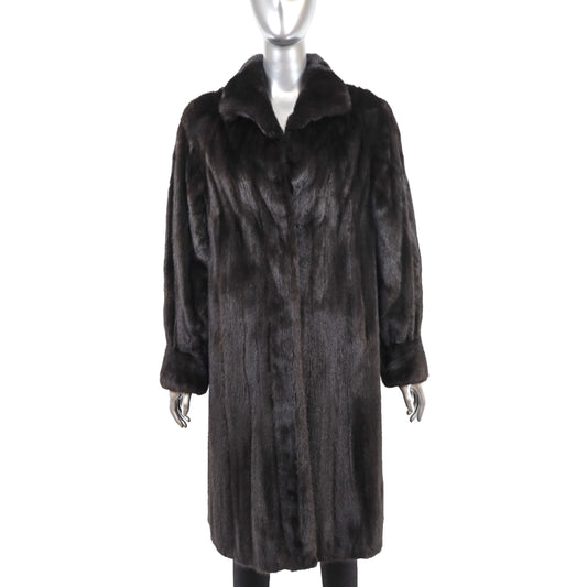 Blackglama Black Mink Coat- Size M