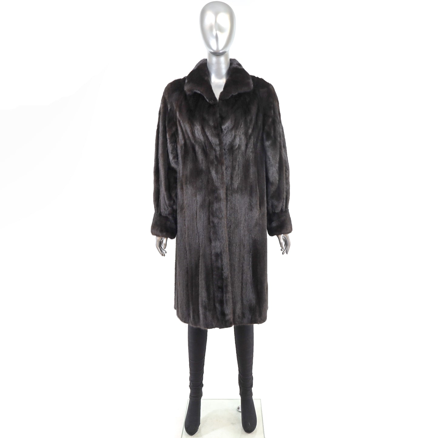 Blackglama Black Mink Coat- Size M