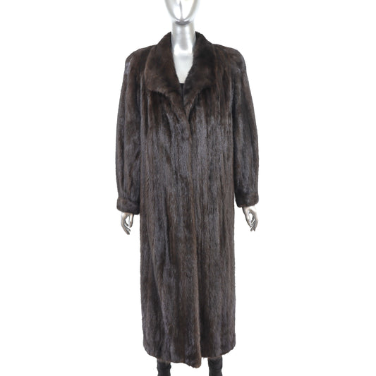 Brown Mink Coat- Size L