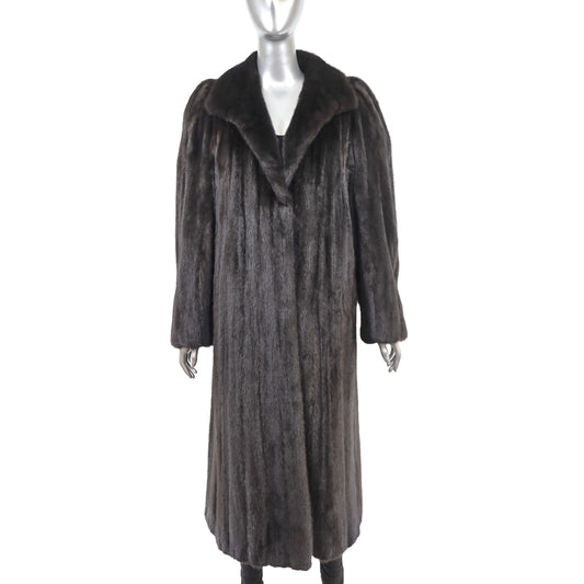 Dark Brown Mink Coat- Size M