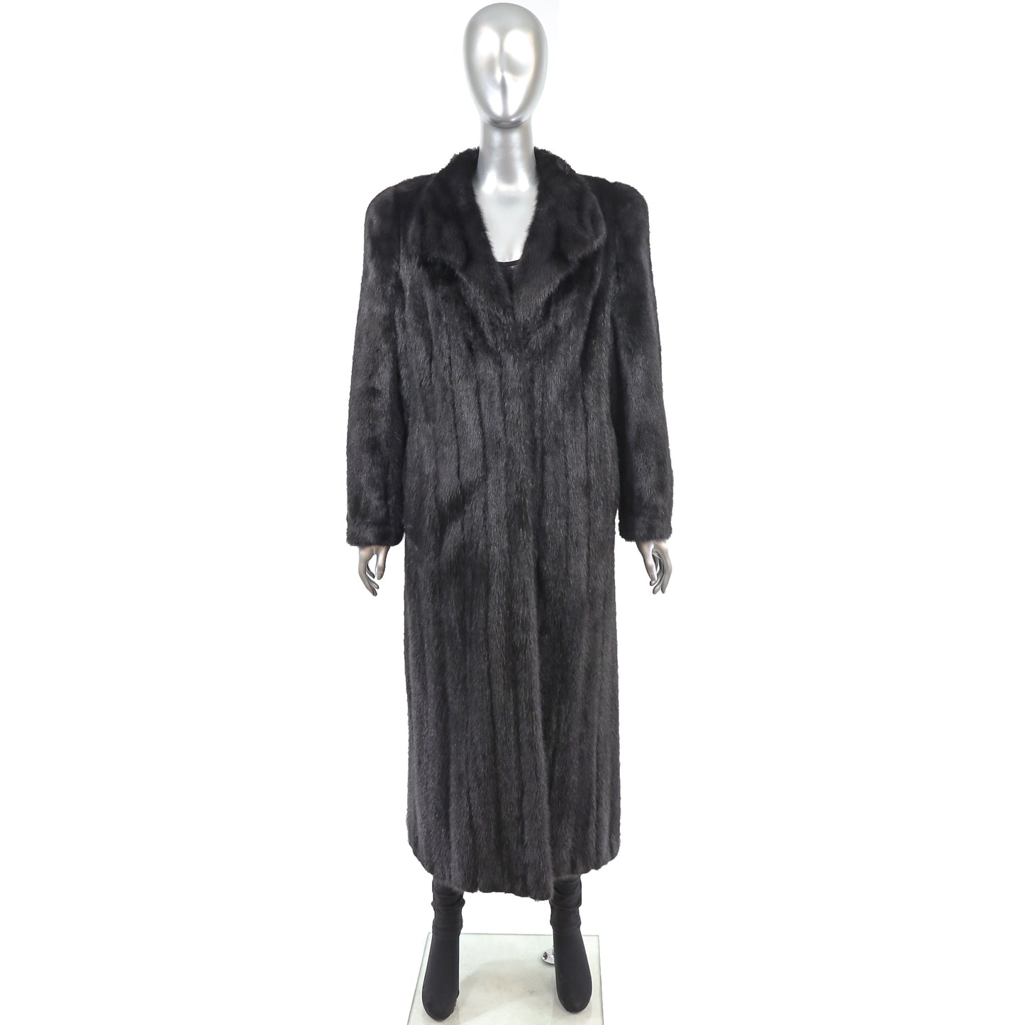 Black Mink Coat- Size M