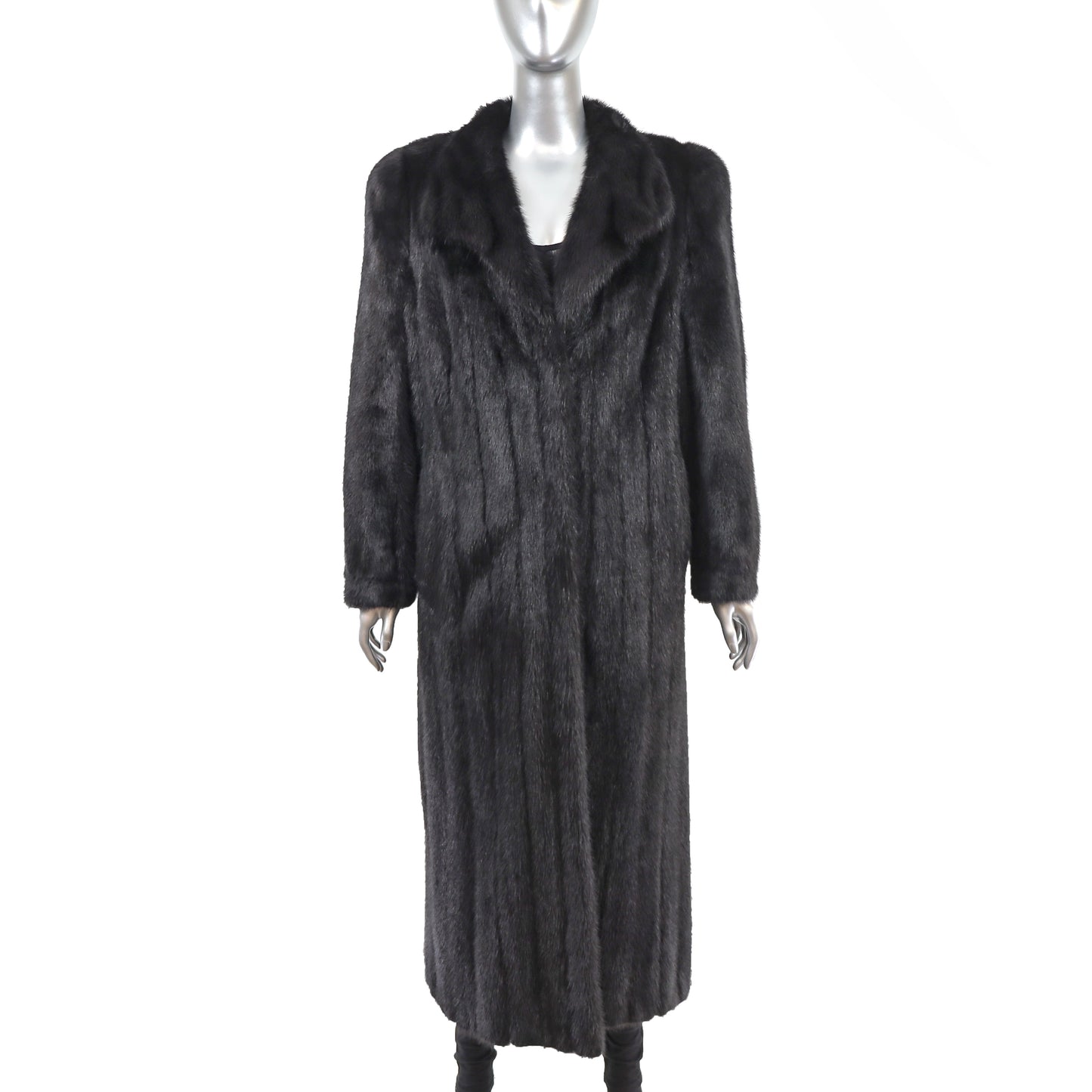 Black Mink Coat- Size M