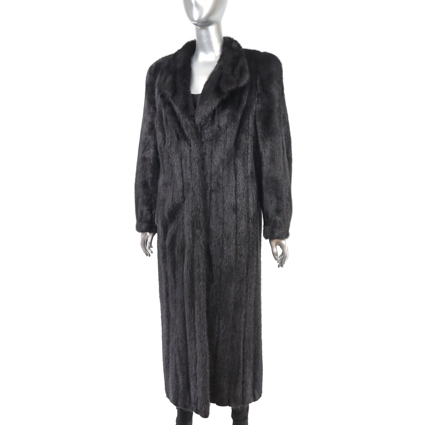 Black Mink Coat- Size M