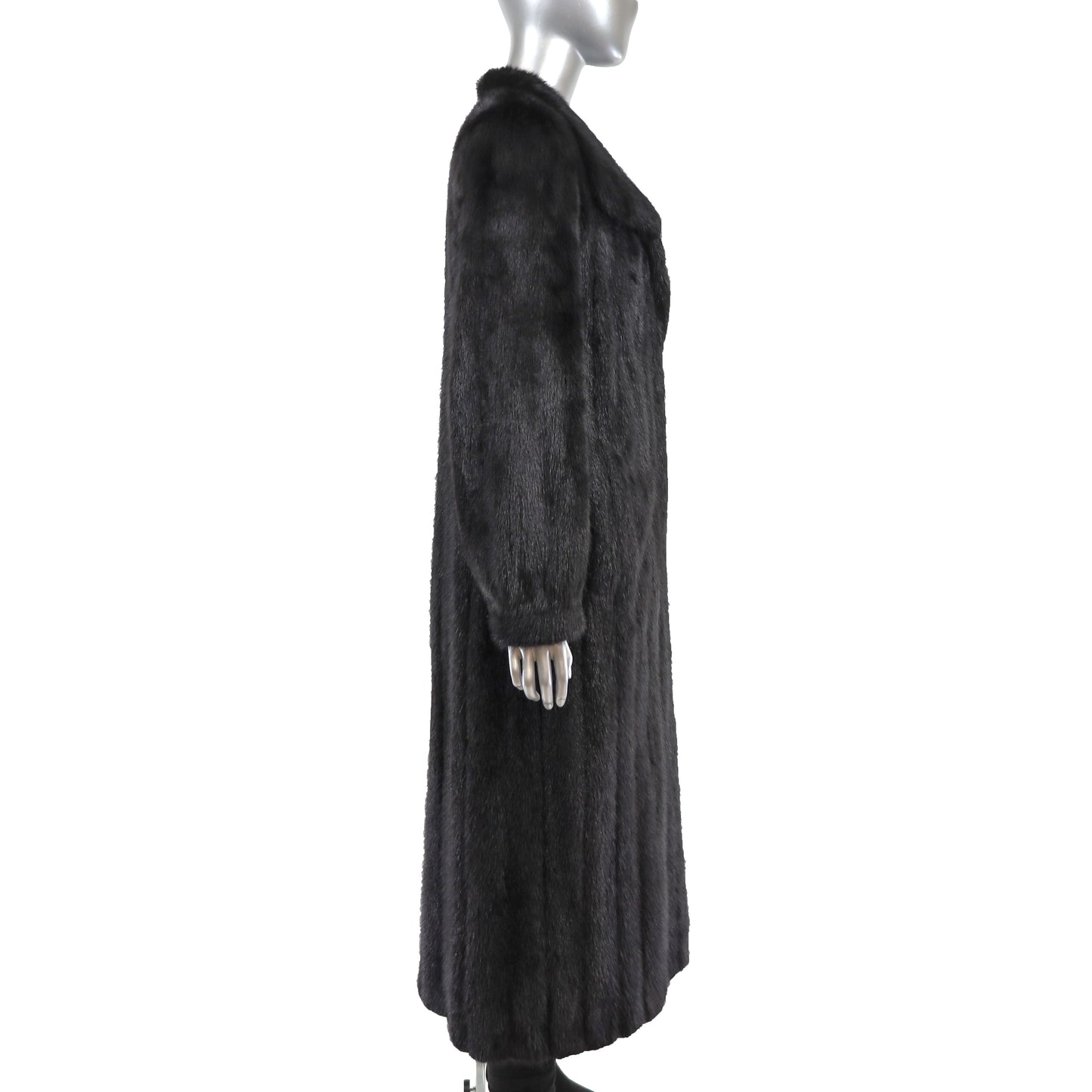 Black Mink Coat- Size M