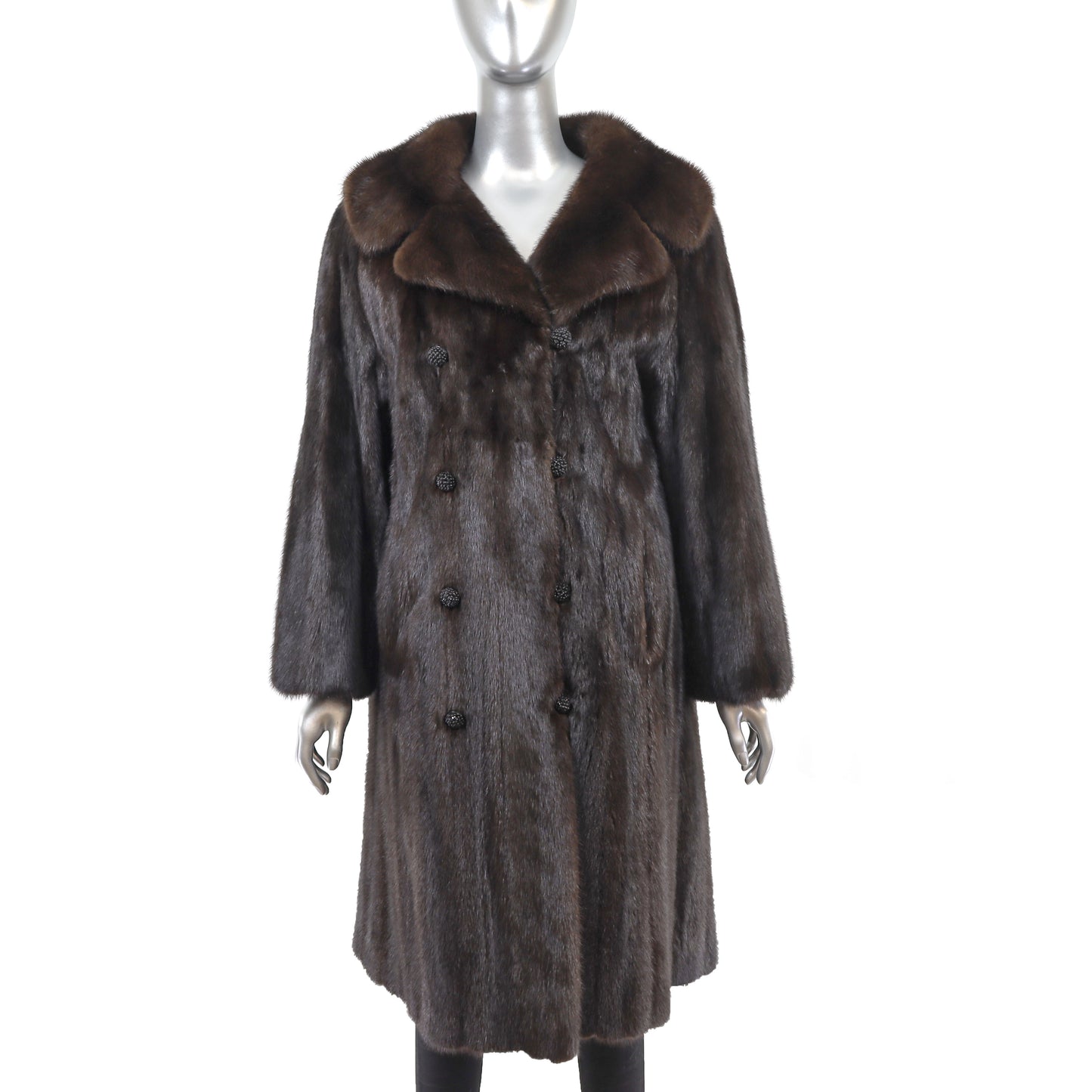 Dark Brown Mink 7/8 Coat- Size XXXL