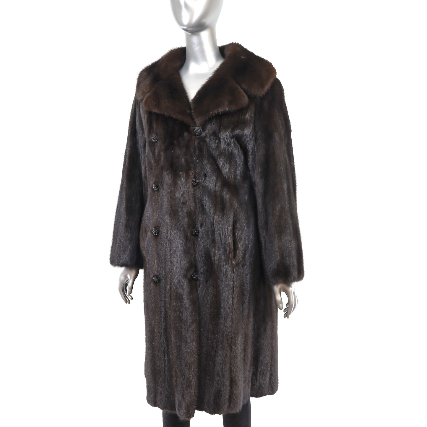 Dark Brown Mink 7/8 Coat- Size XXXL