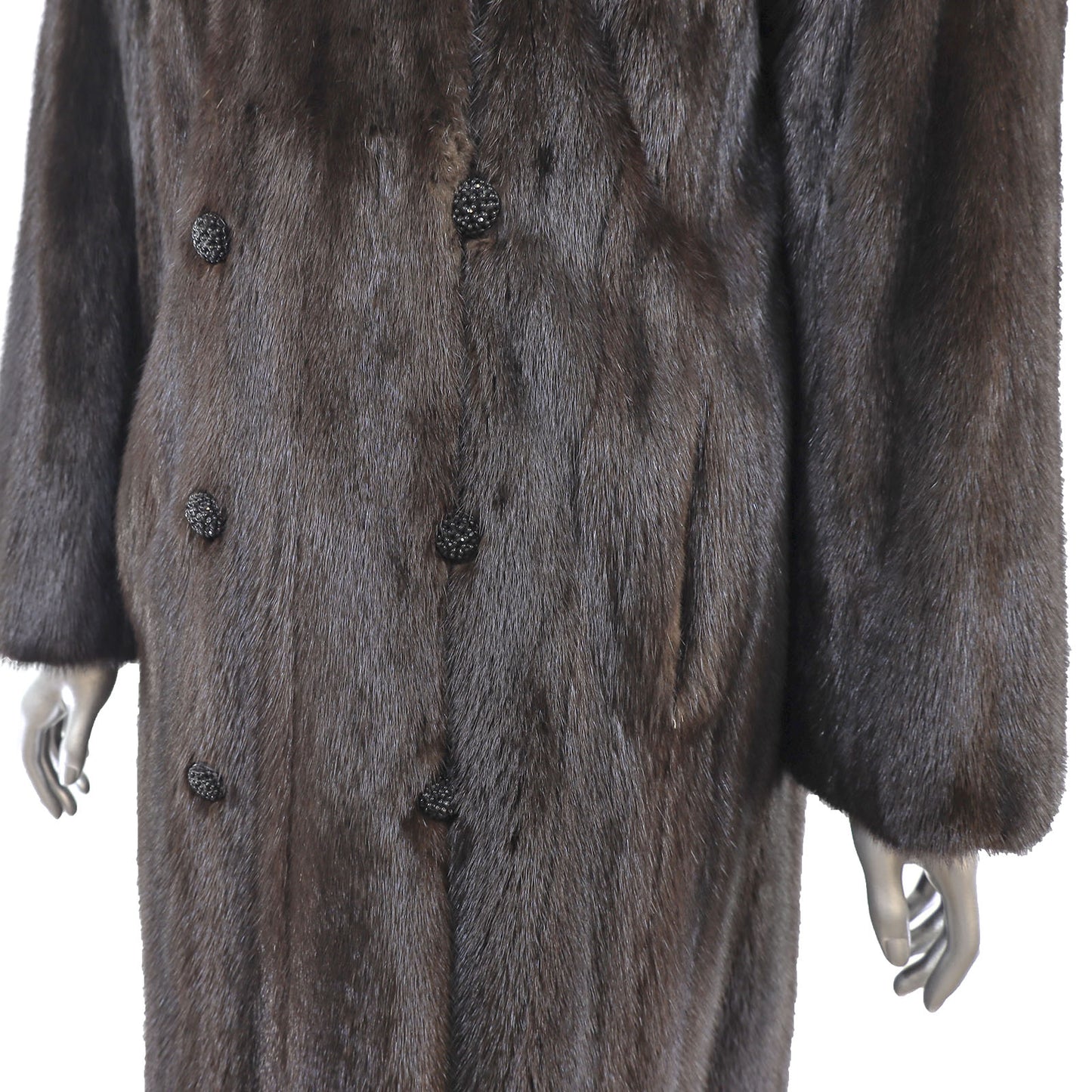 Dark Brown Mink 7/8 Coat- Size XXXL