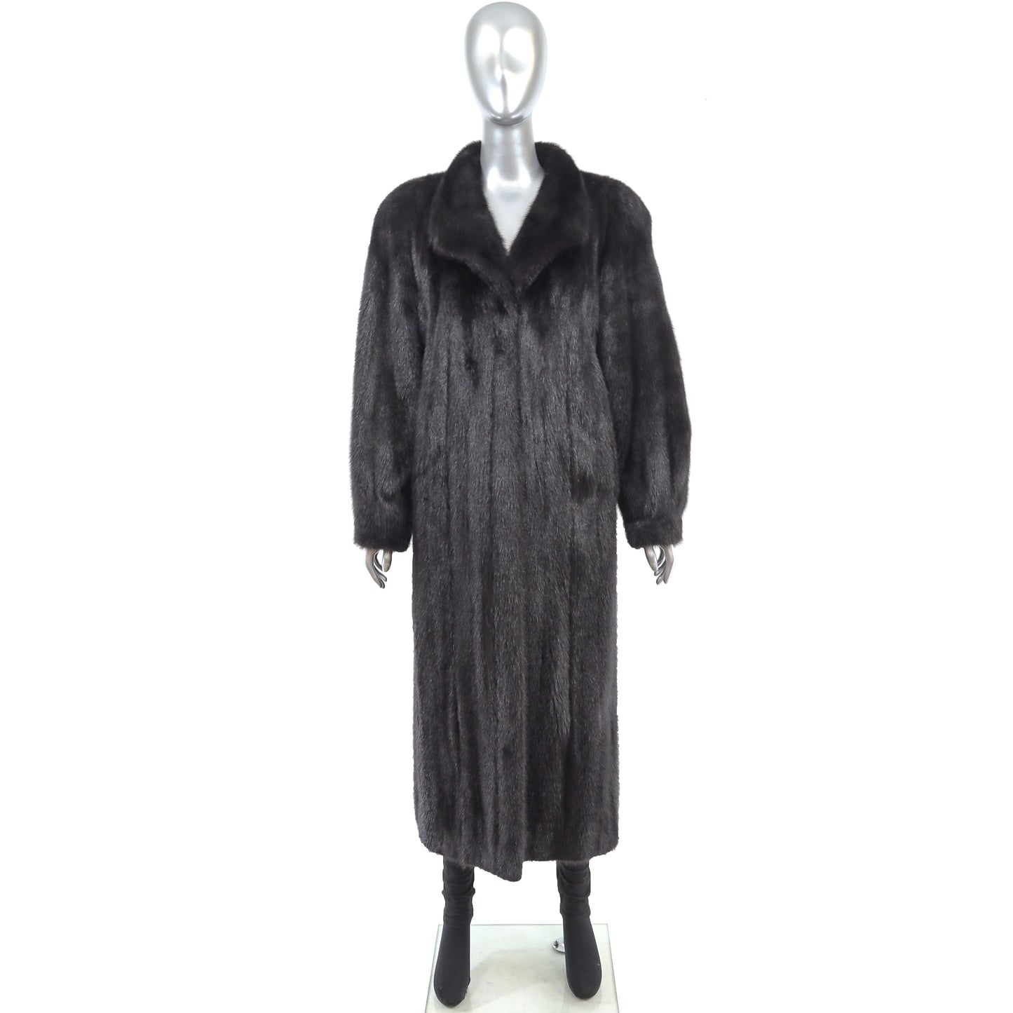 Black Mink Coat- Size L