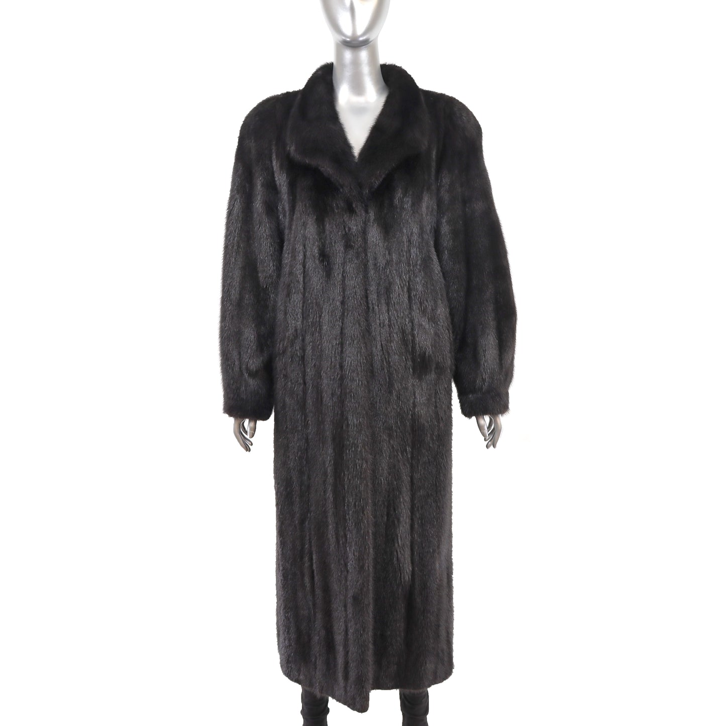 Black Mink Coat- Size L