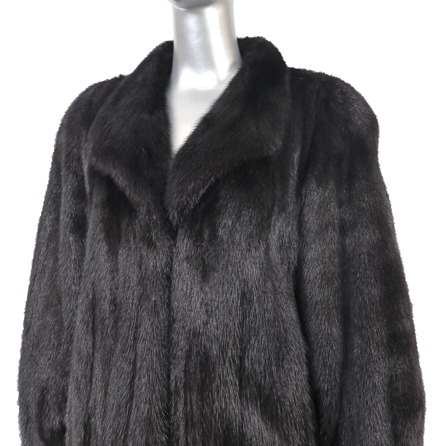 Black Mink Coat- Size L