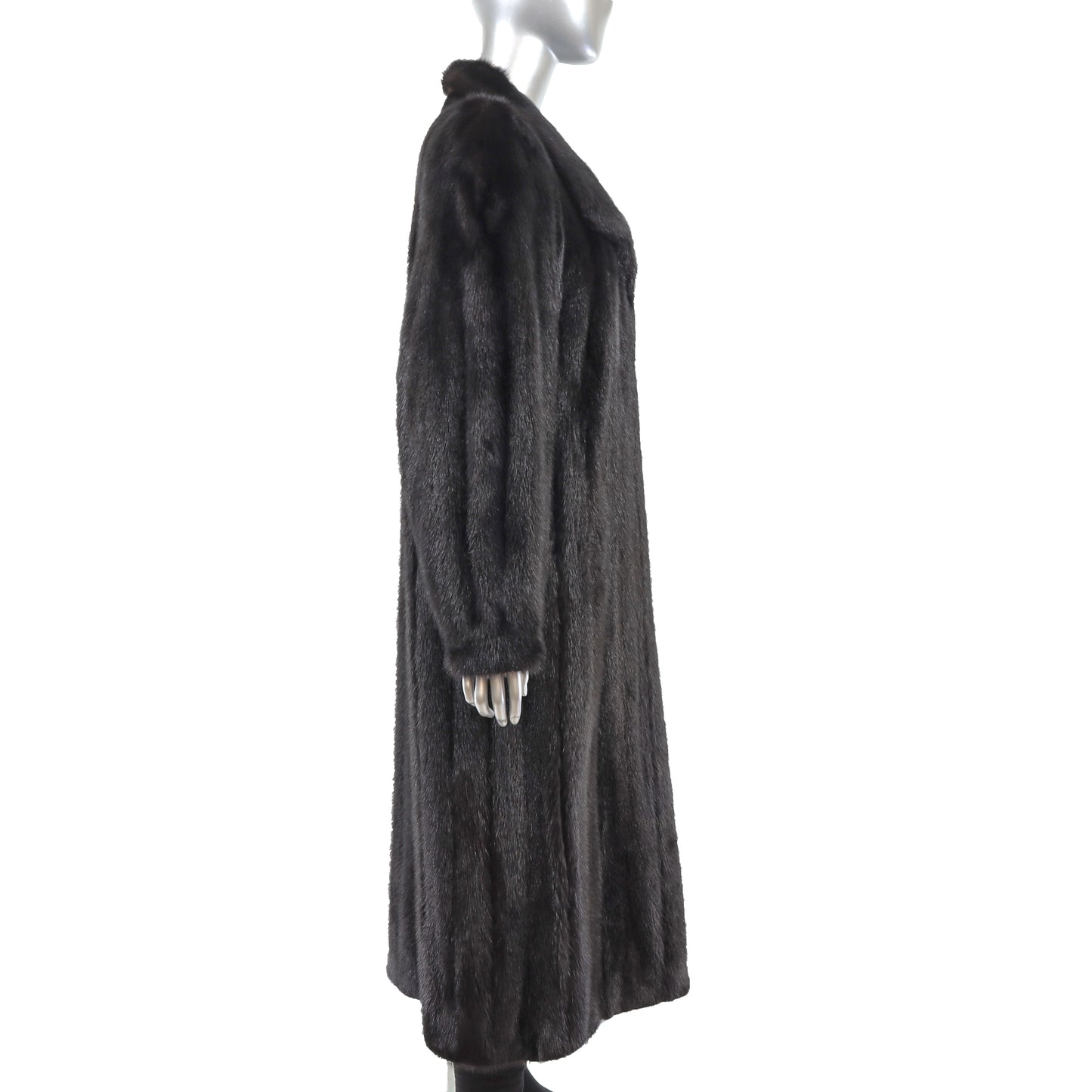 Black Mink Coat- Size L