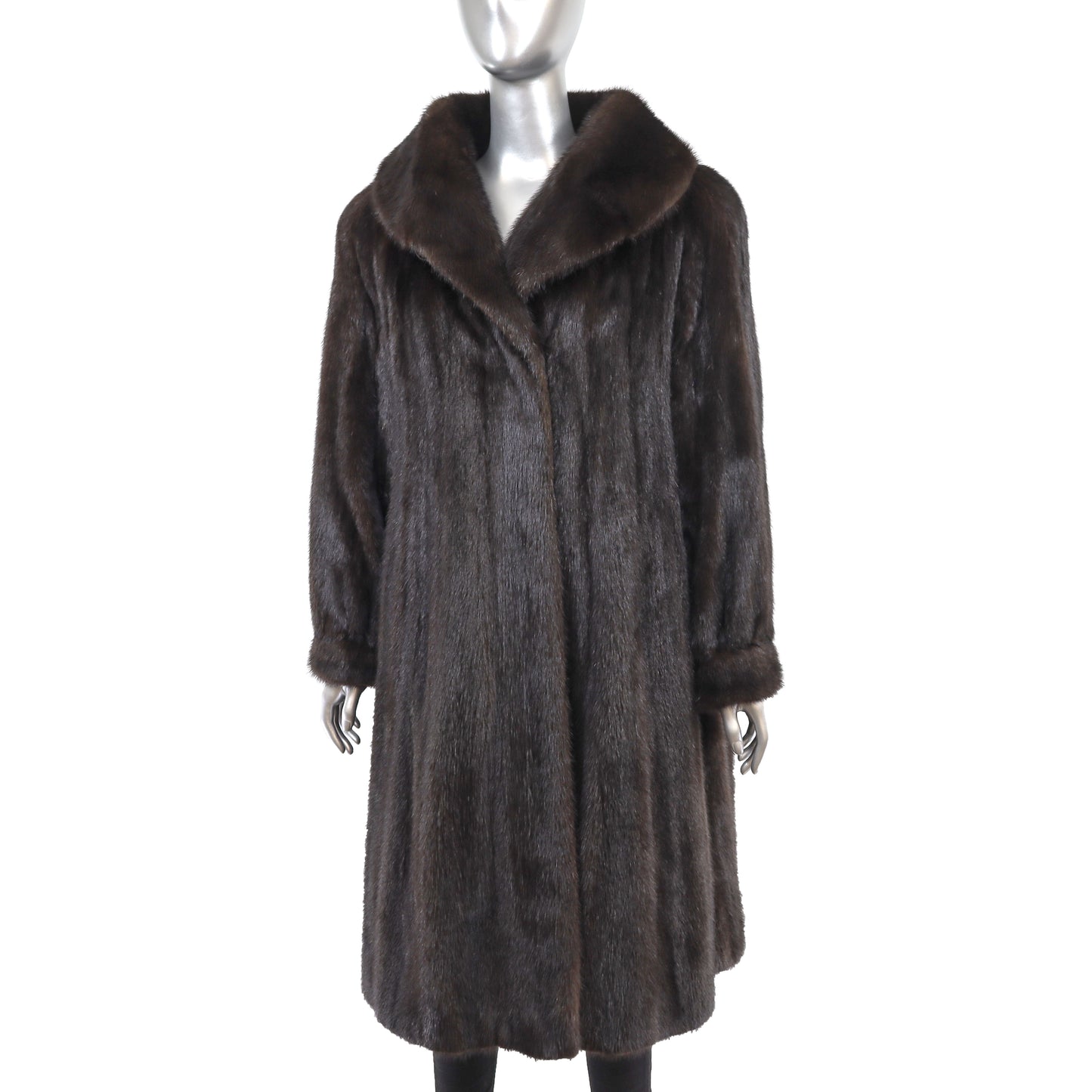 Brown Mink Coat- Size XL