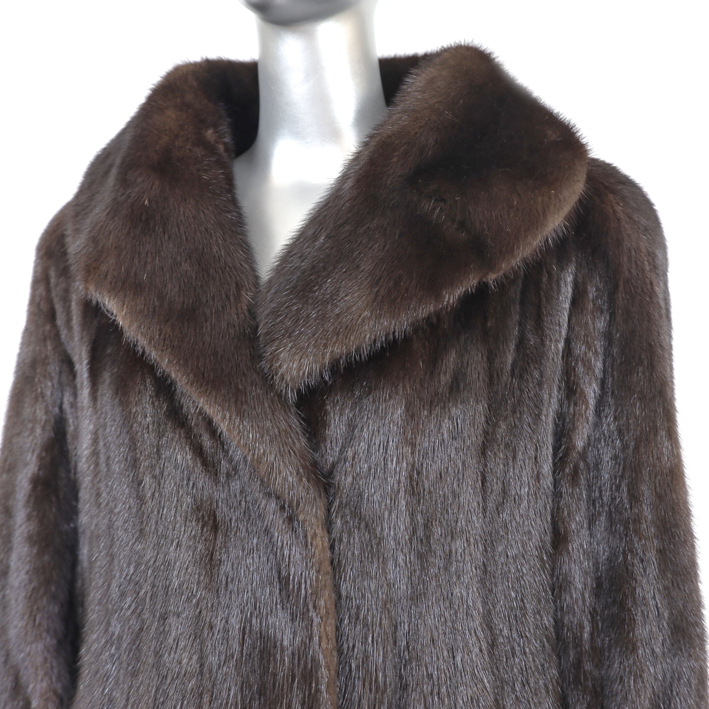 Brown Mink Coat- Size XL