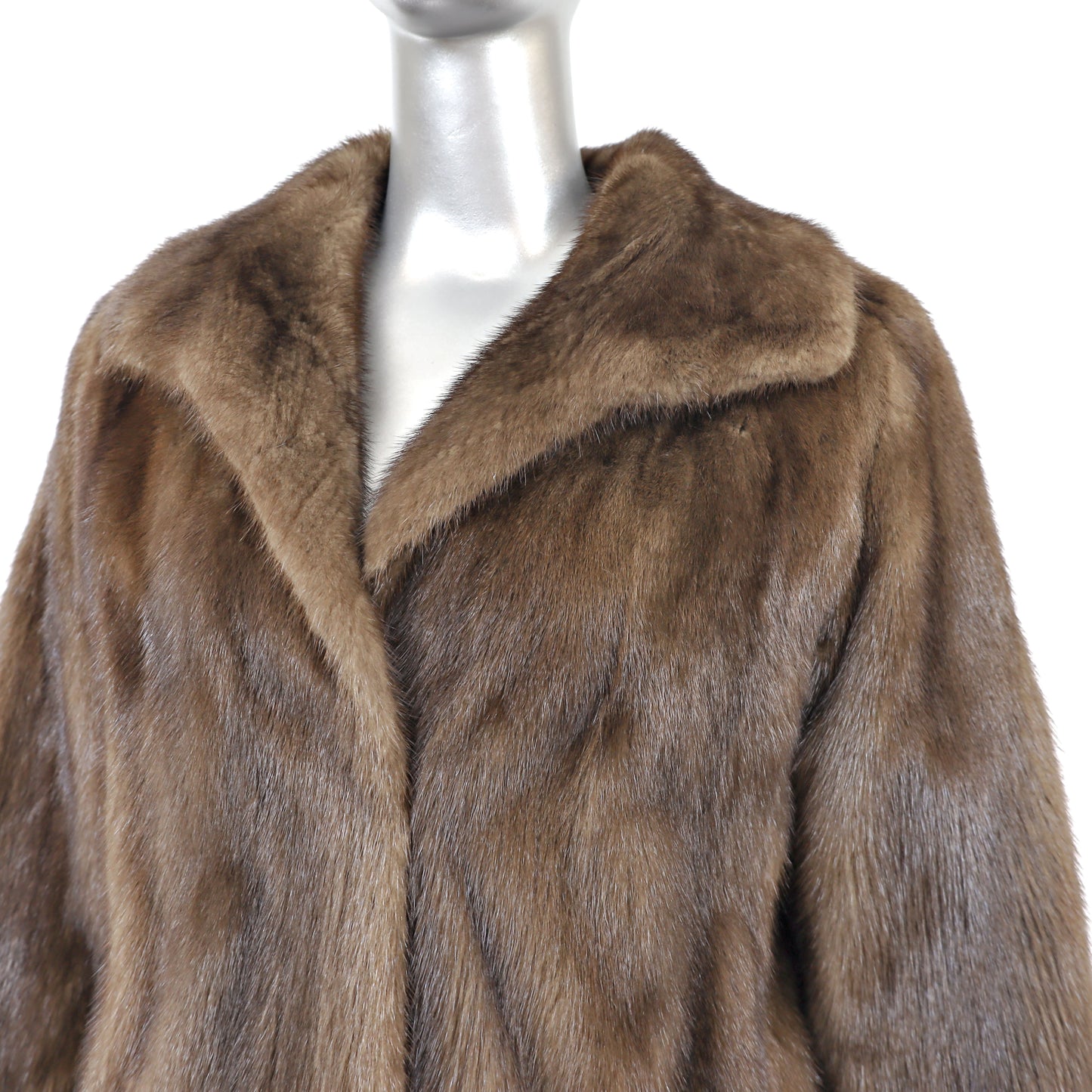 Brown Mink Coat- Size M