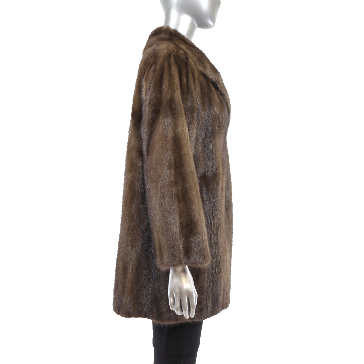 Brown Mink Coat- Size M