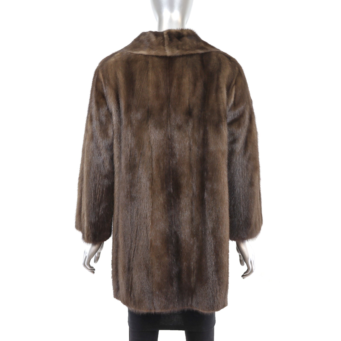 Brown Mink Coat- Size M