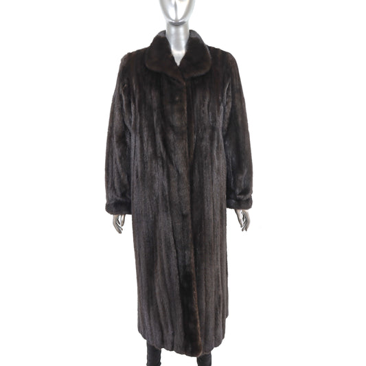 Blackglama Dark Brown Mink Coat- Size M