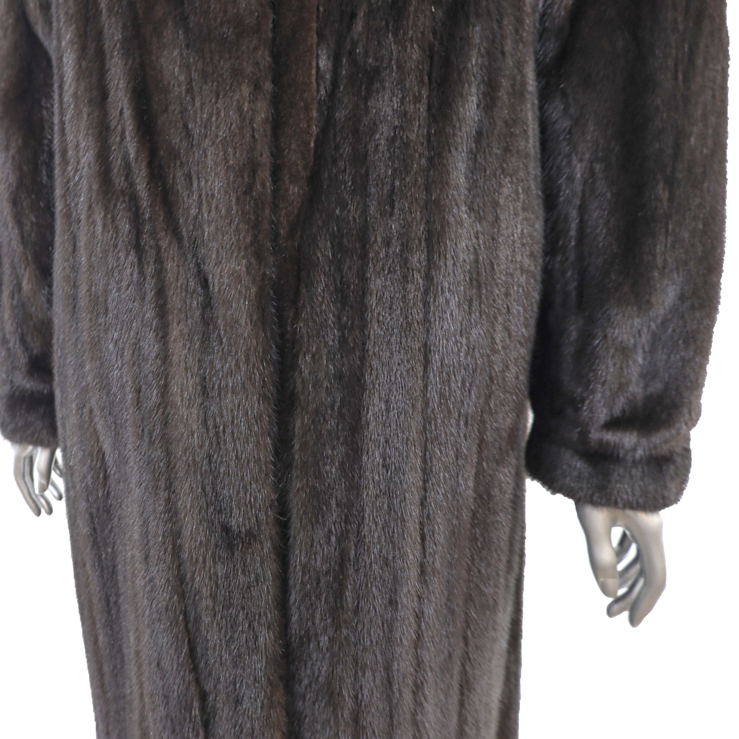 Blackglama Dark Mahogany Mink Coat- Size M