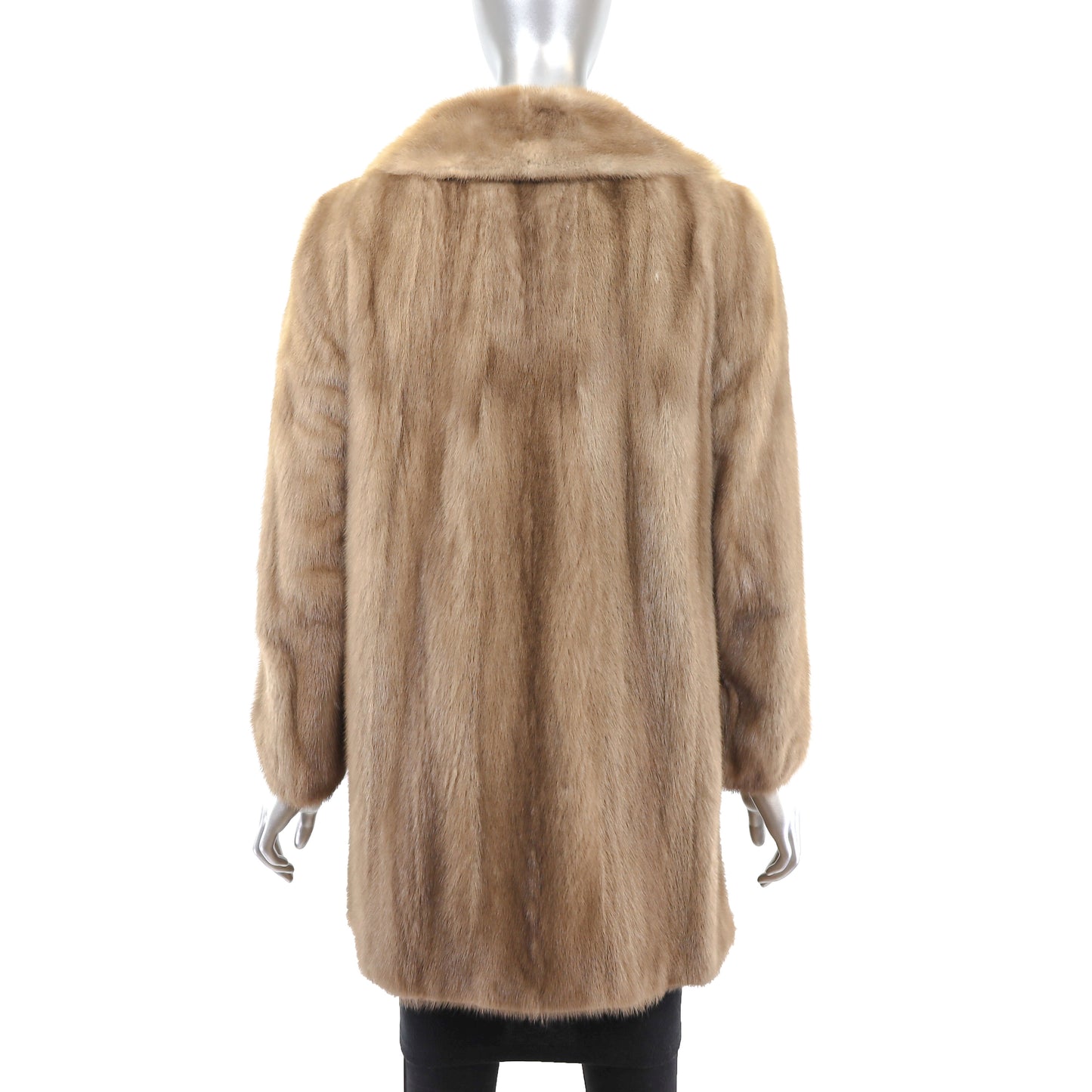 Light Brown Mink 3/4 Coat - Size S