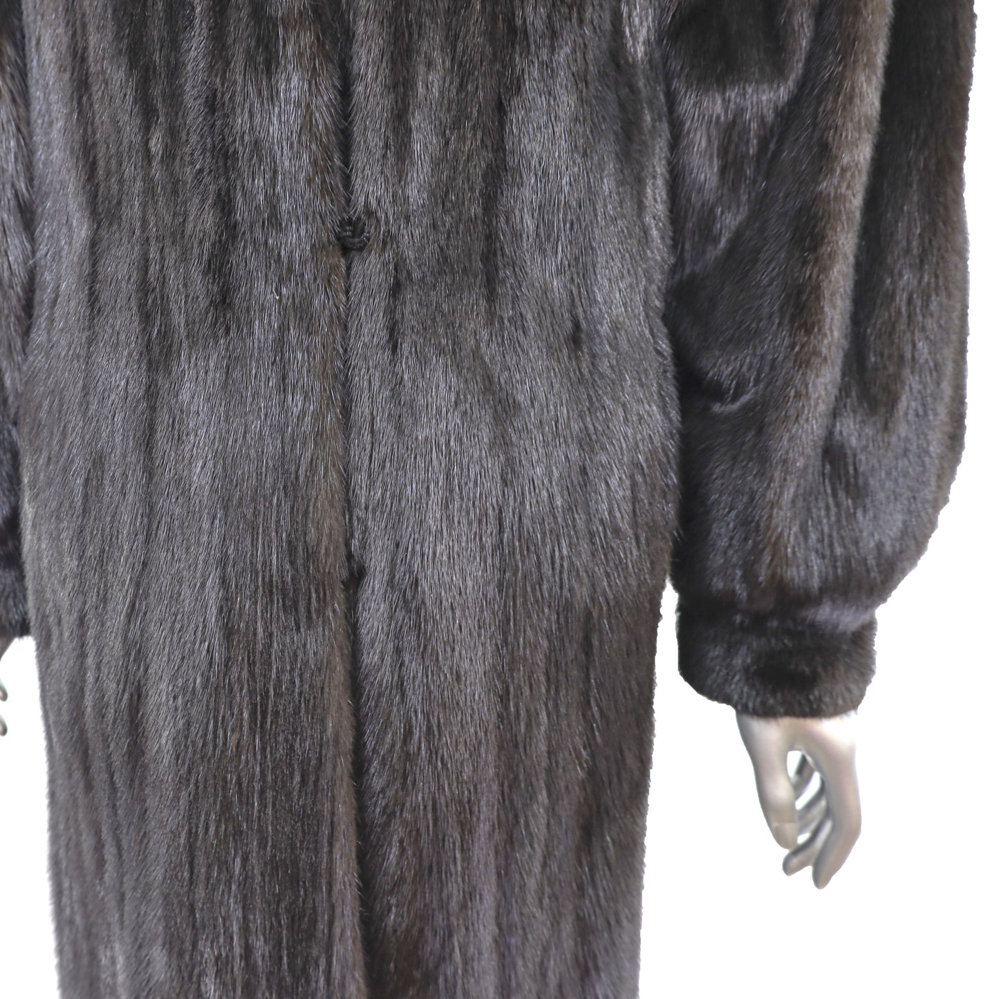 Black Mink Coat- Size M