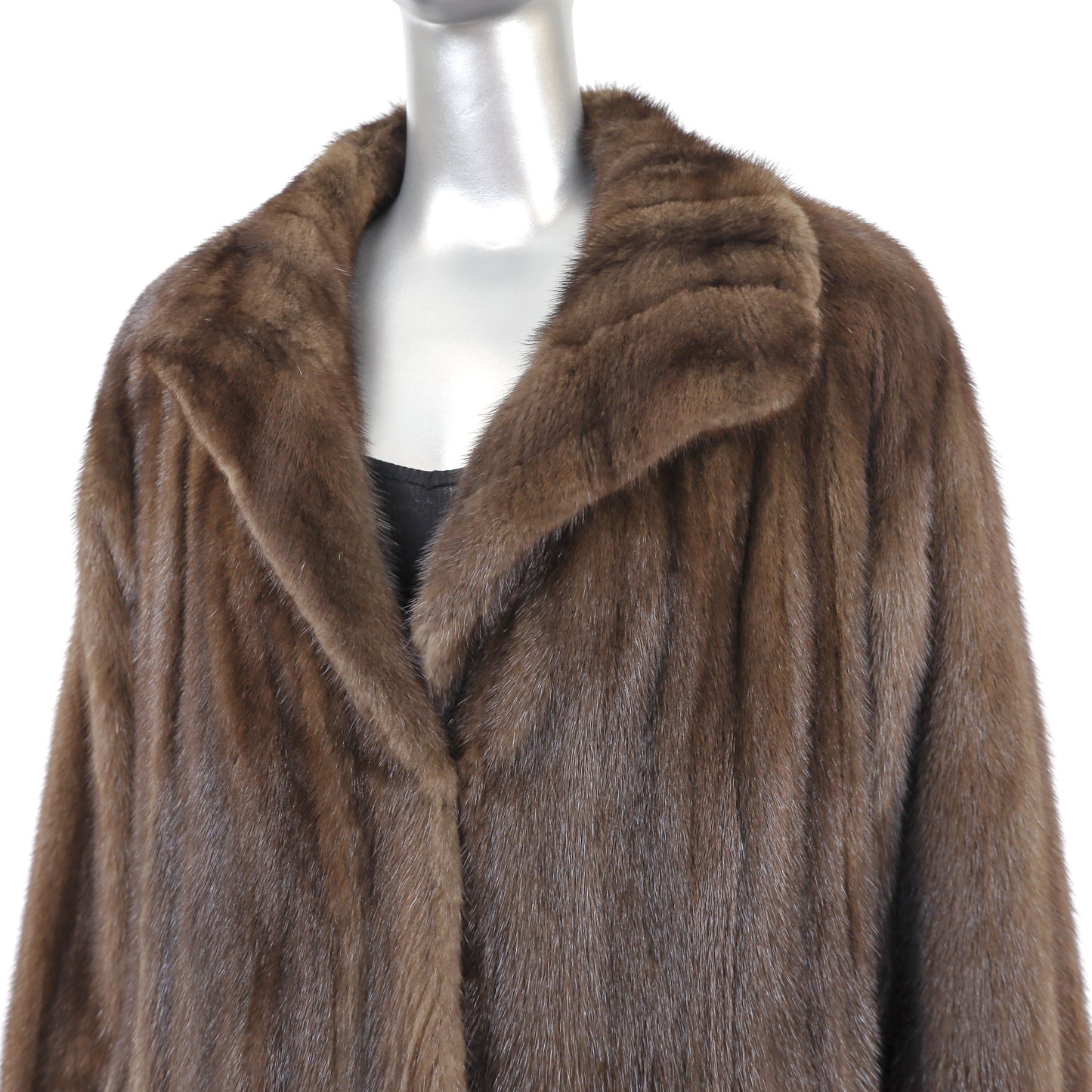 Brown Mink Coat- Size XL