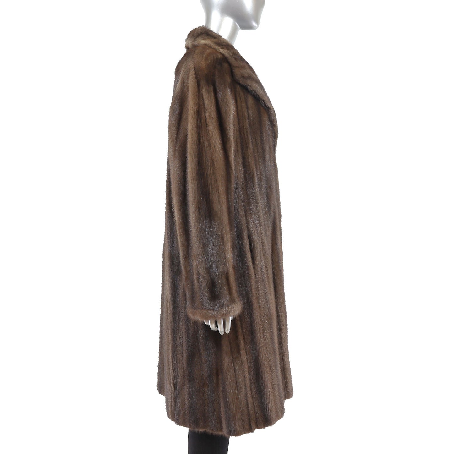 Brown Mink Coat- Size XL