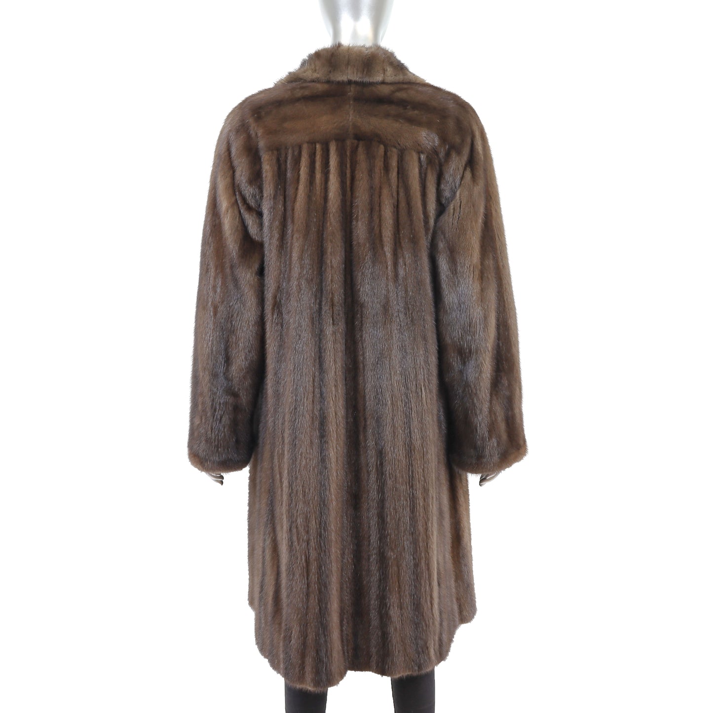 Brown Mink Coat- Size XL