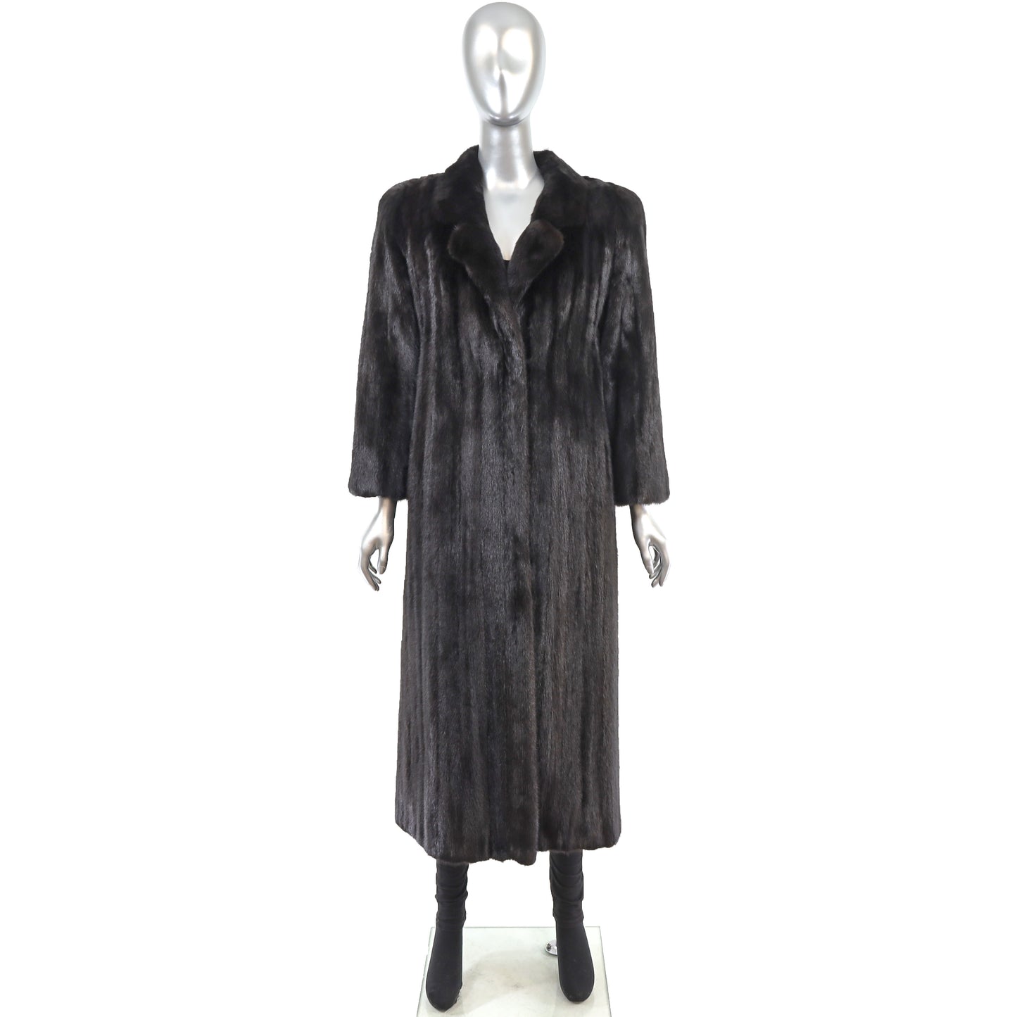 Black Mink Coat- Size M