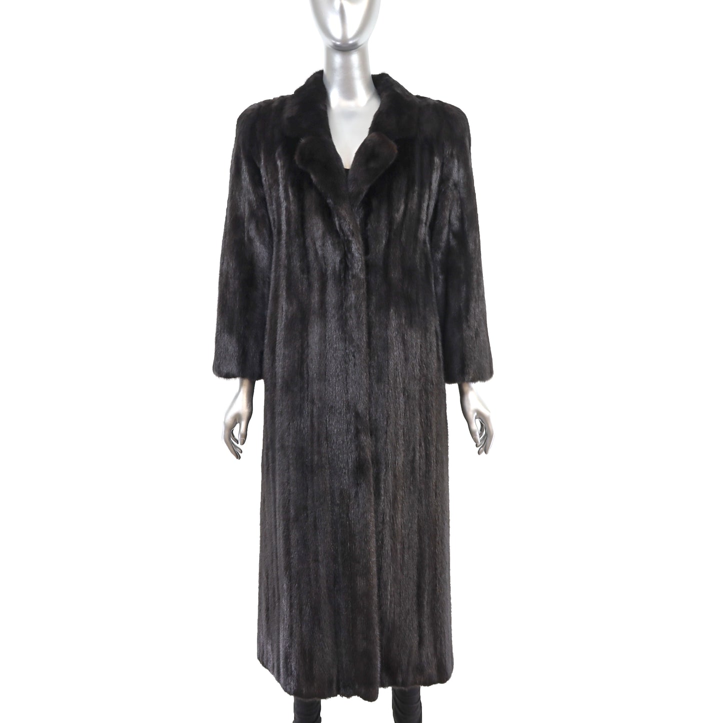 Black Mink Coat- Size M