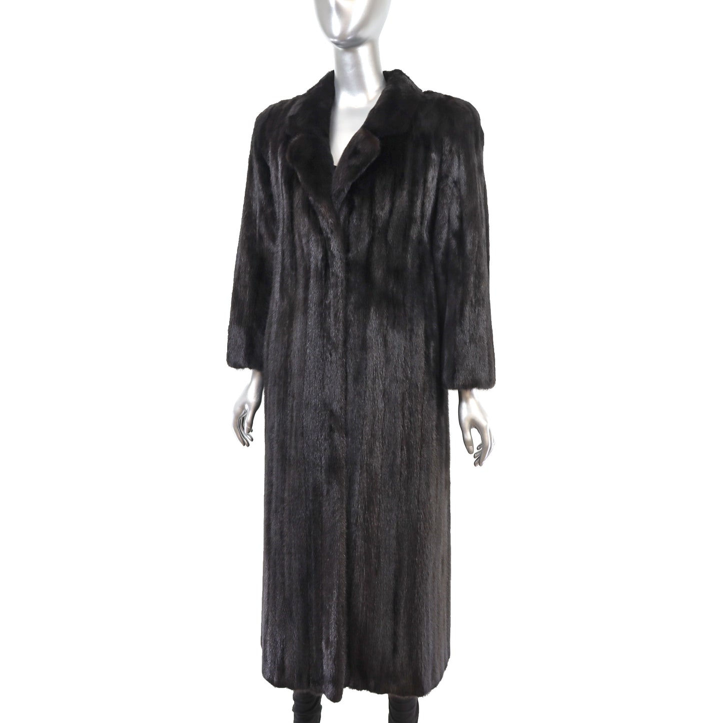 Black Mink Coat- Size M