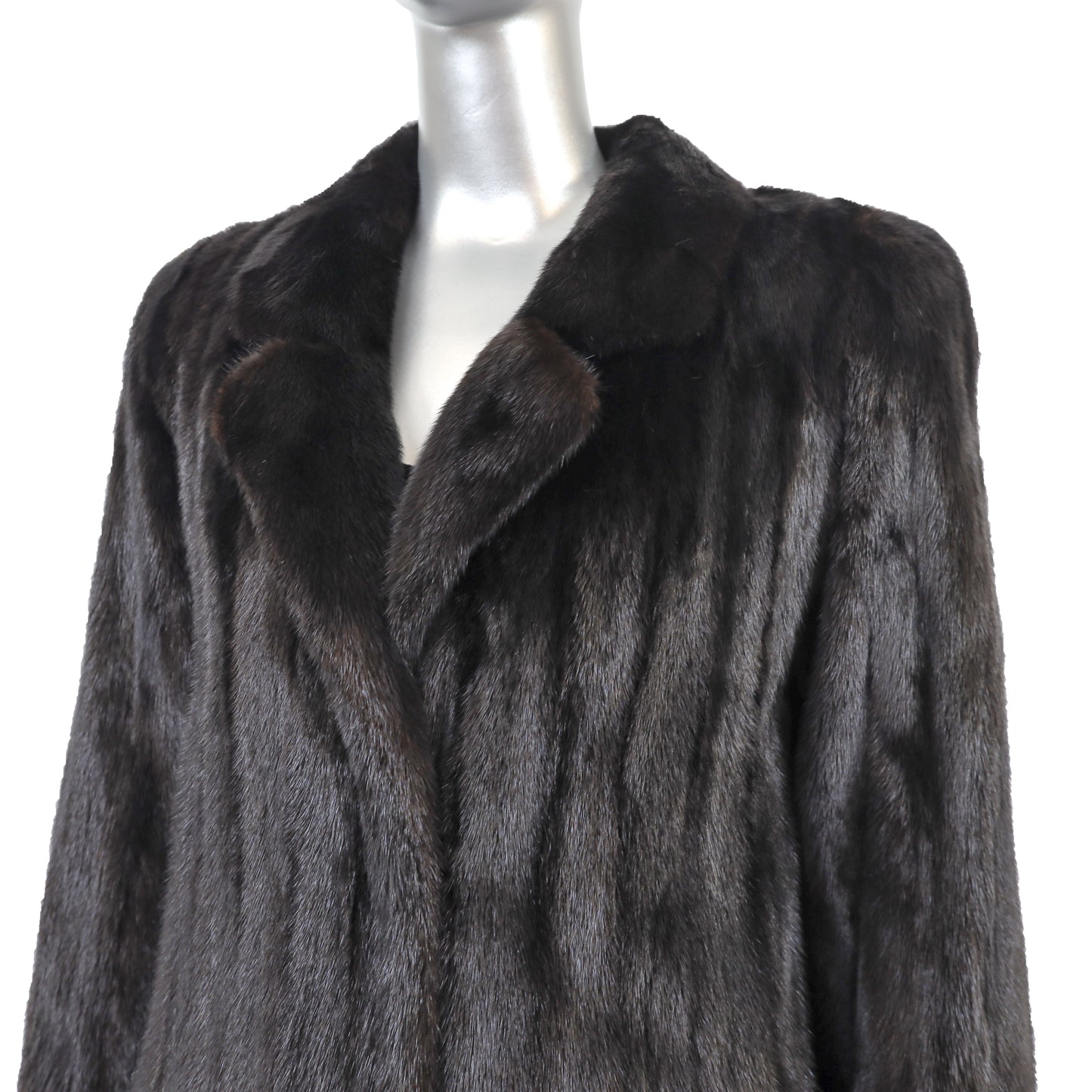 Black Mink Coat- Size M