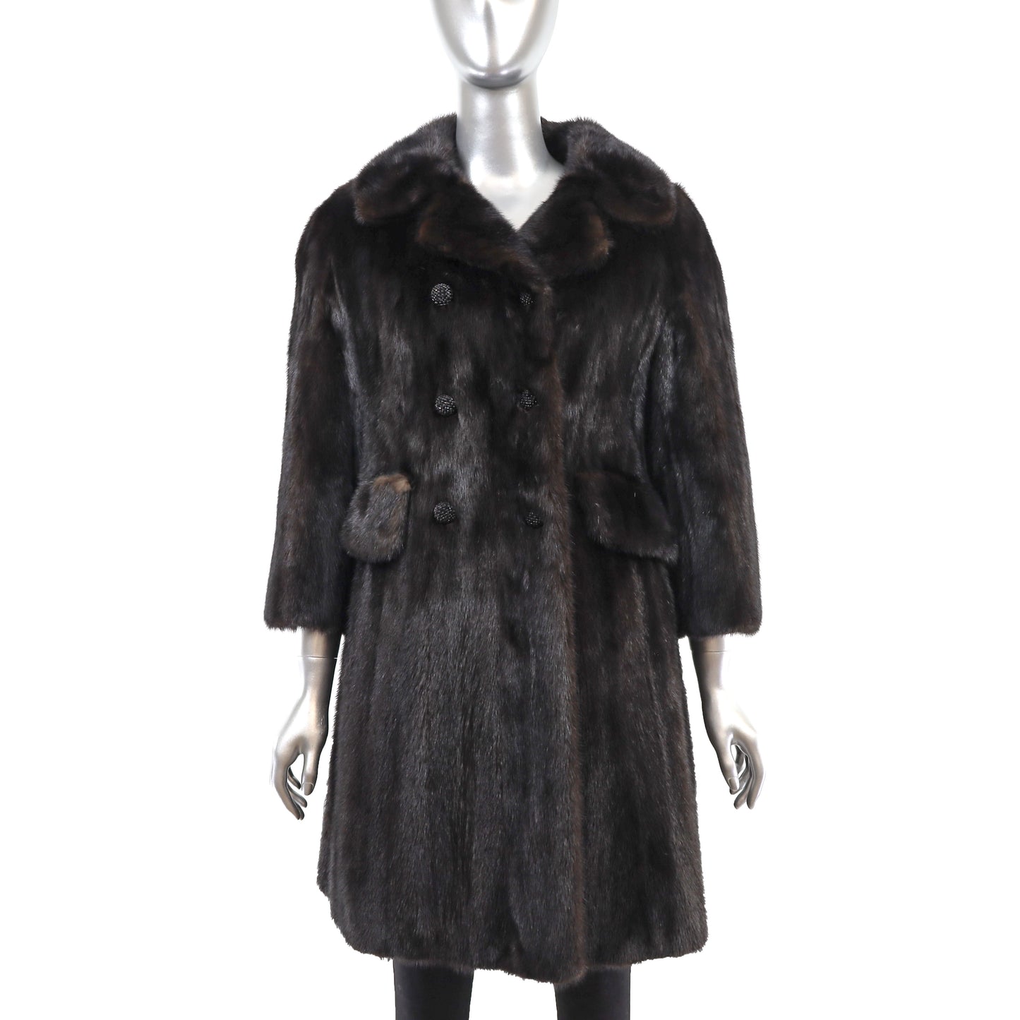 Brown Mink Coat- Size S