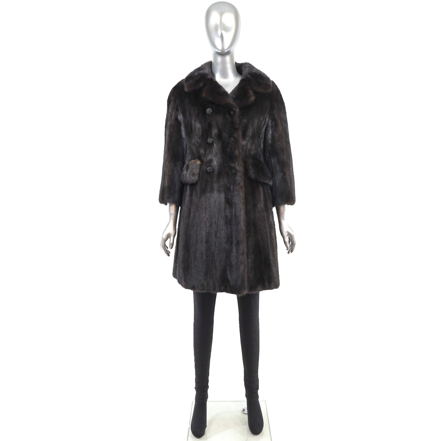 Brown Mink Coat- Size S