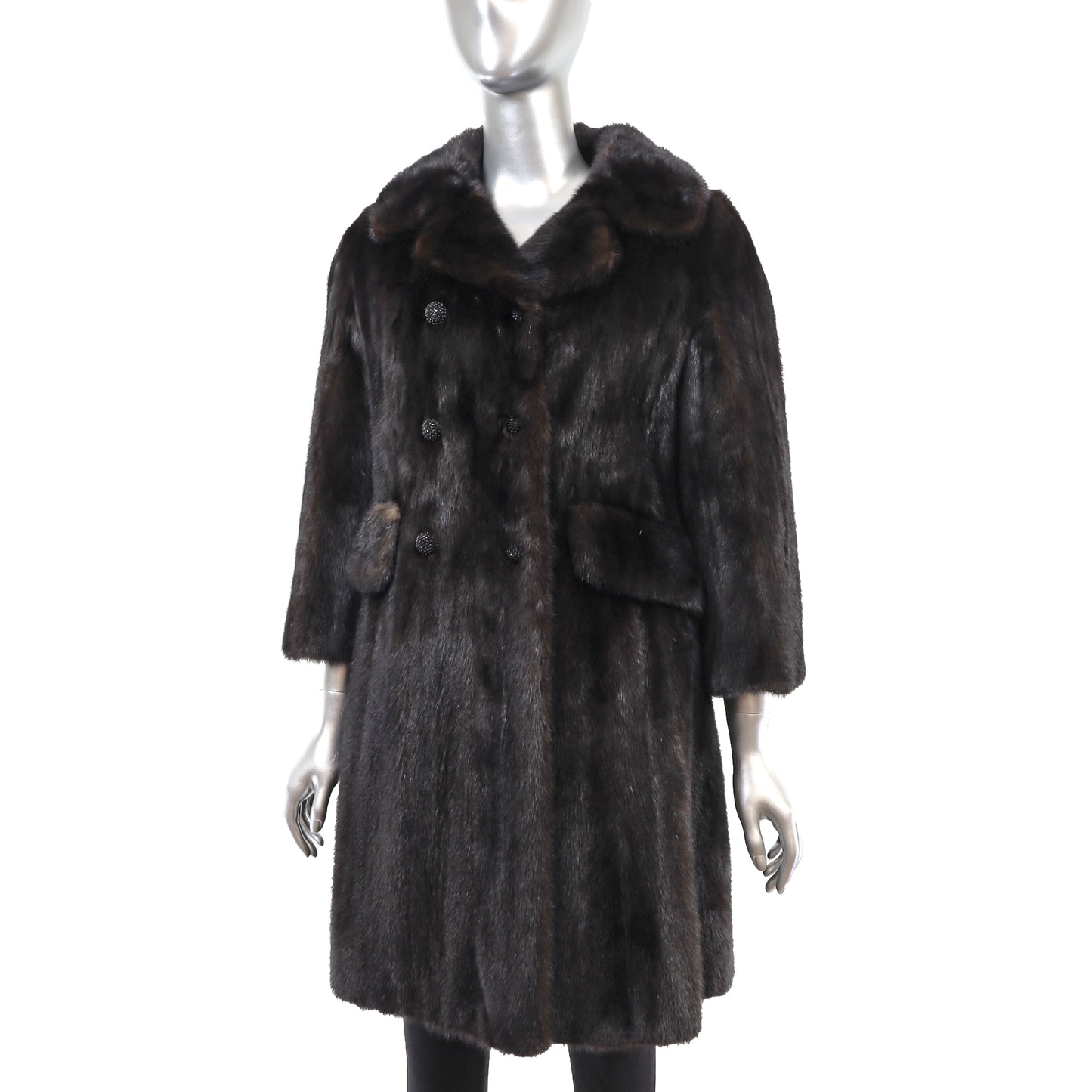 Brown Mink Coat- Size S