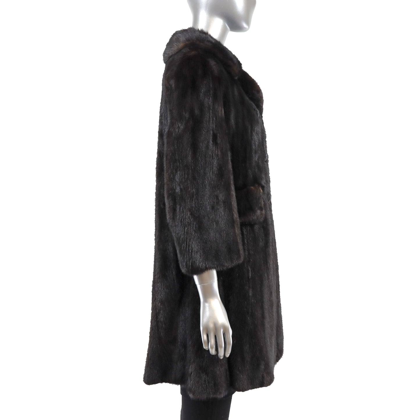 Brown Mink Coat- Size S