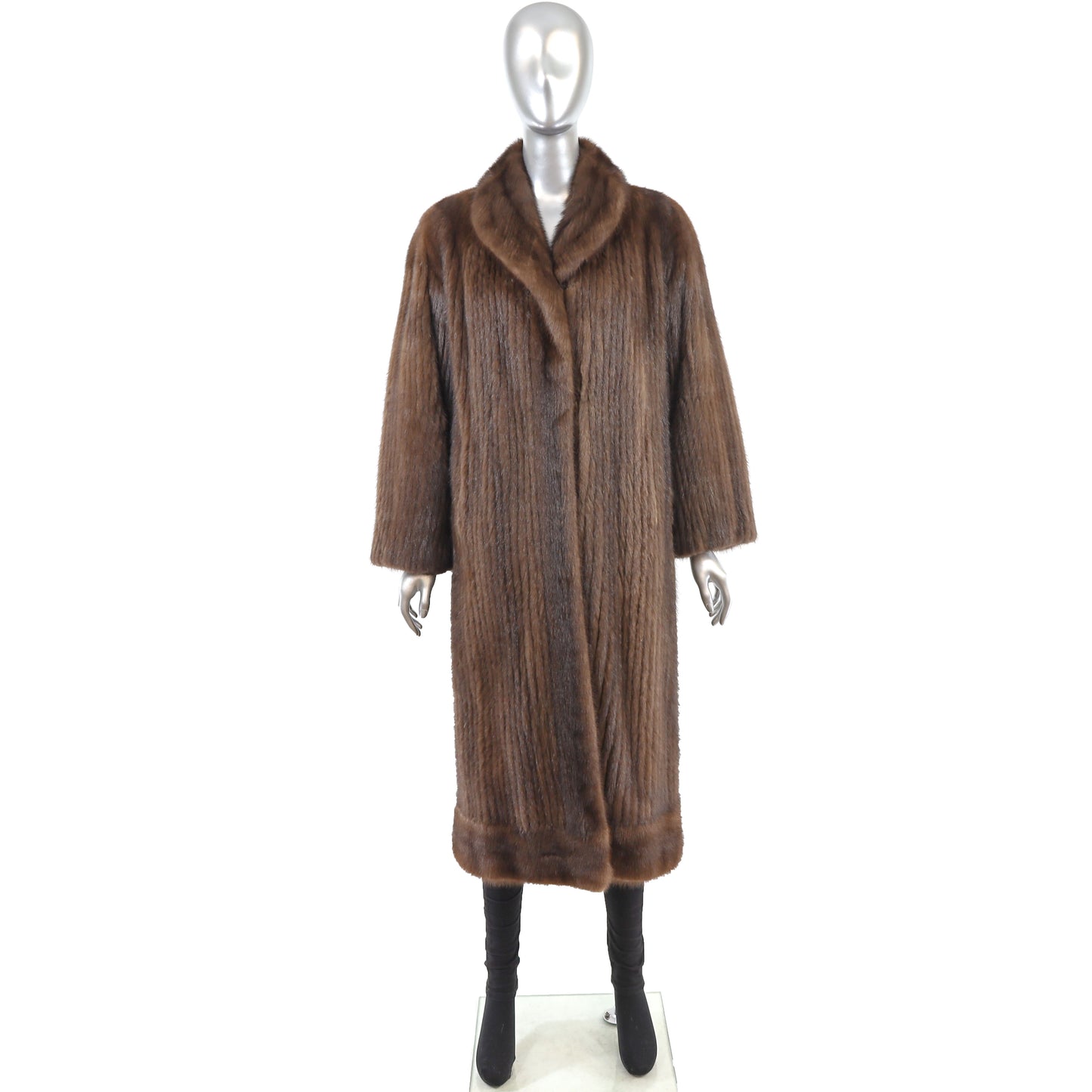 Brown Mink Coat- Size S