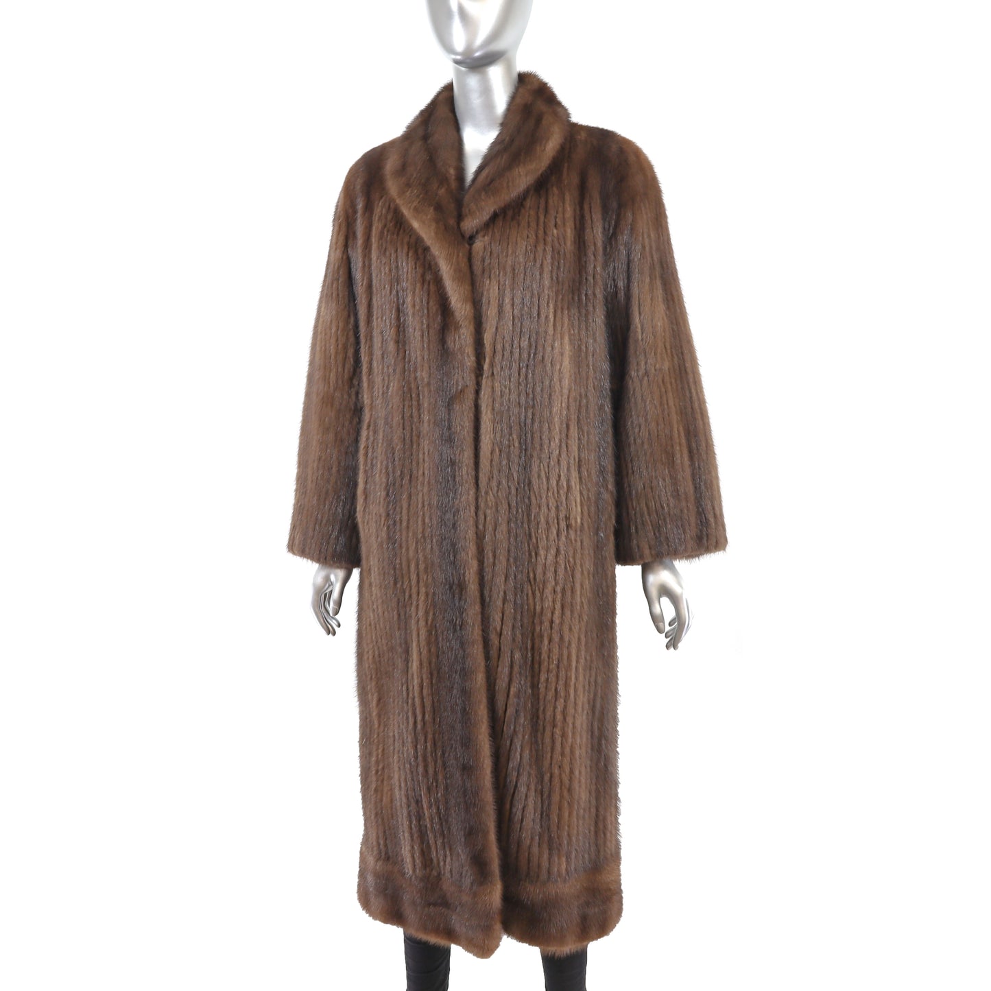 Brown Mink Coat- Size S