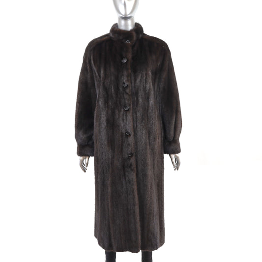 Dark Brown Mink Coat- Size S