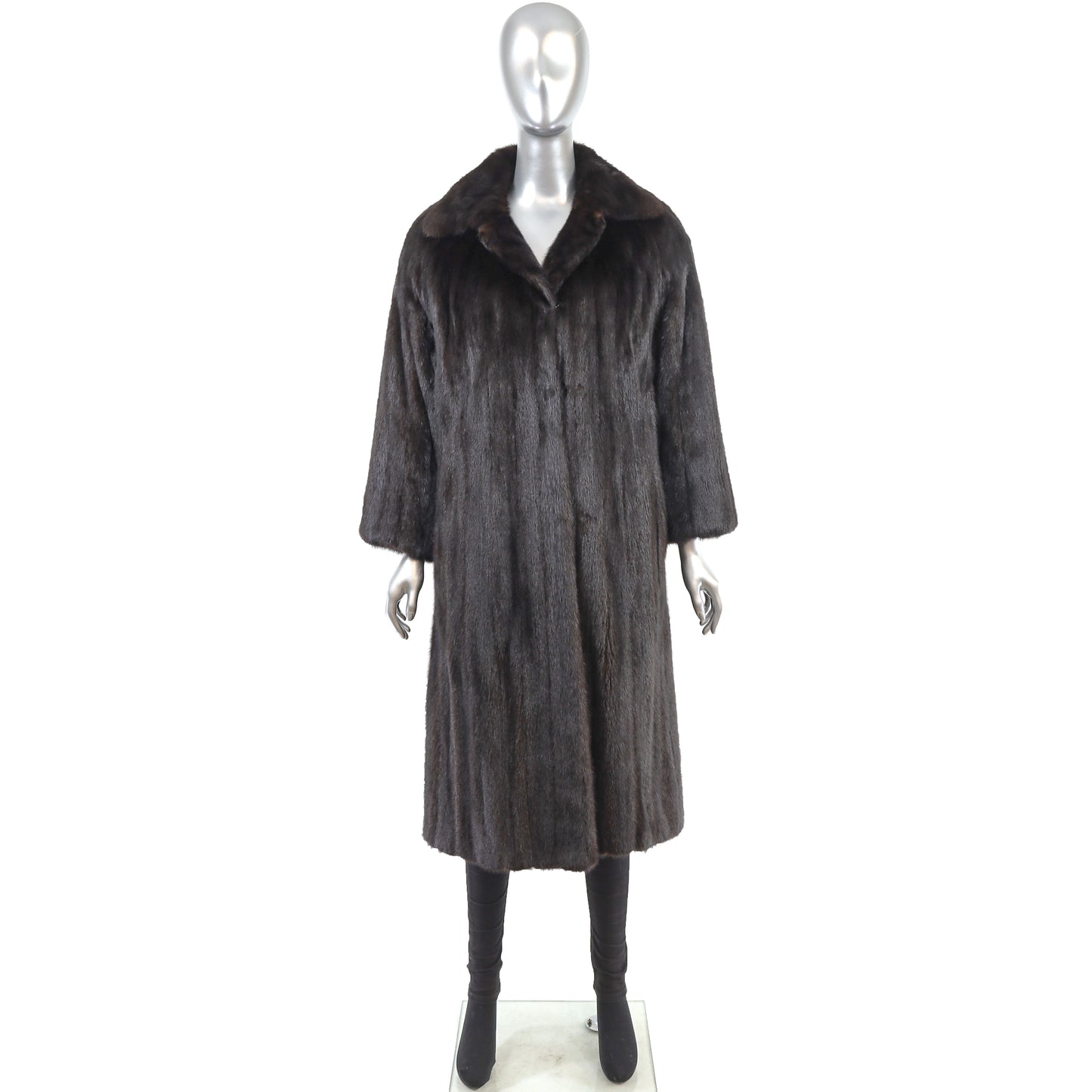 Black Mink Coat- Size M