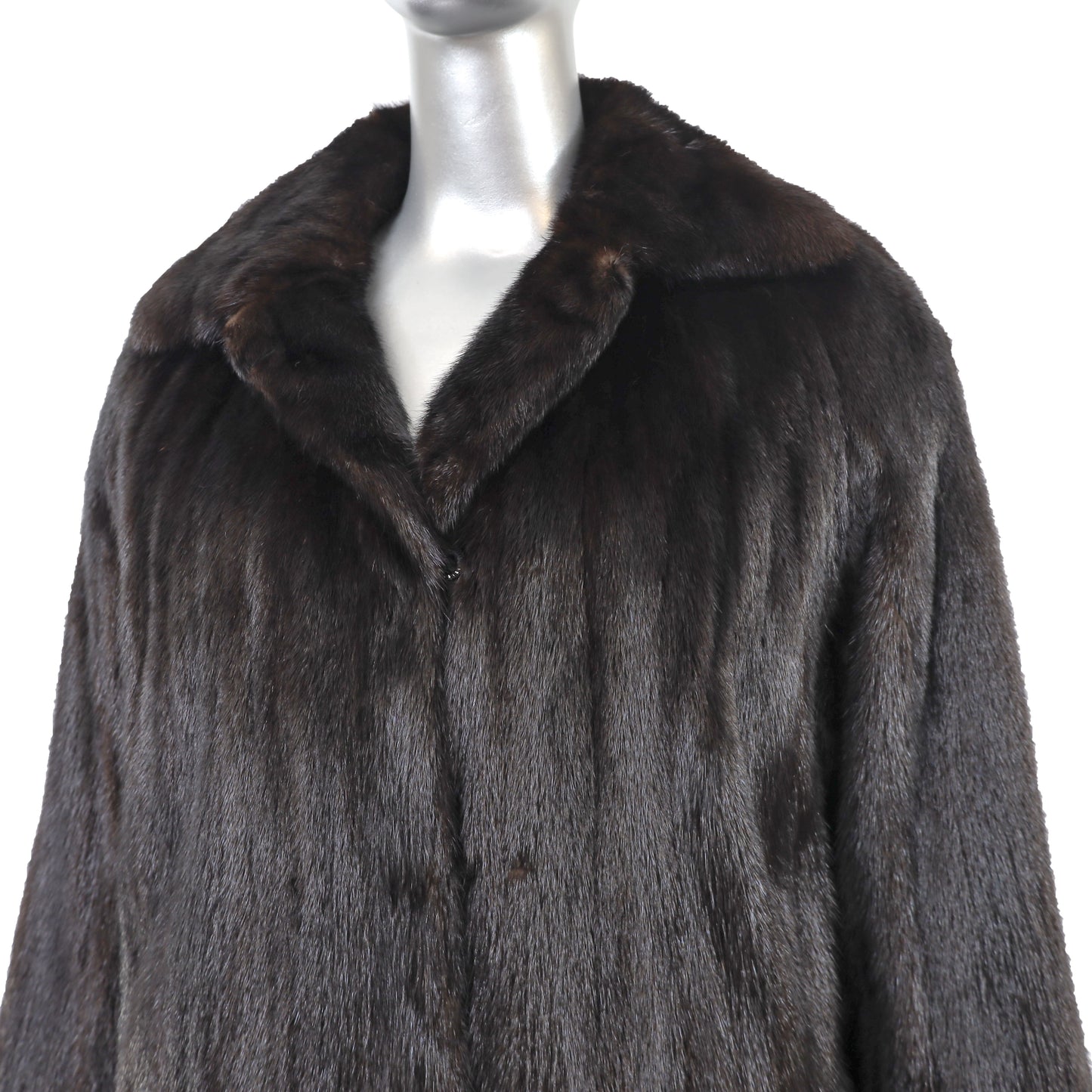 Black Mink Coat- Size M