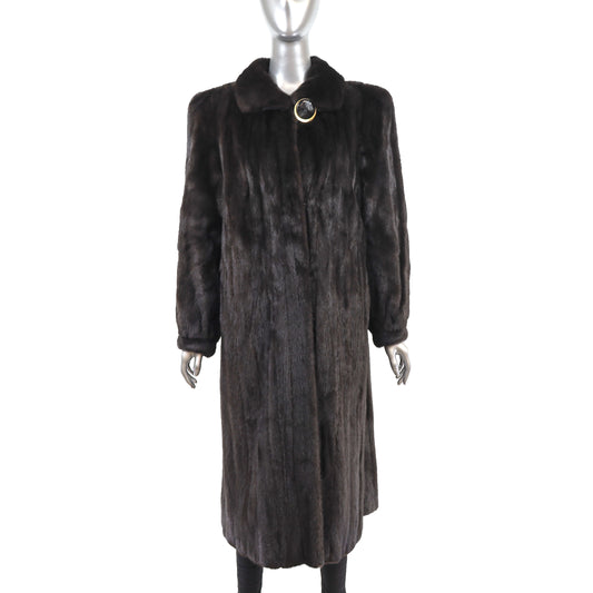 Black Mink Coat- Size L