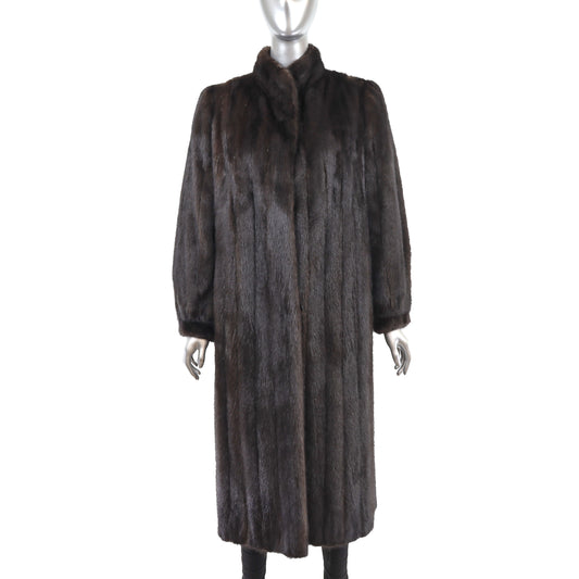 Black Mink Coat- Size M