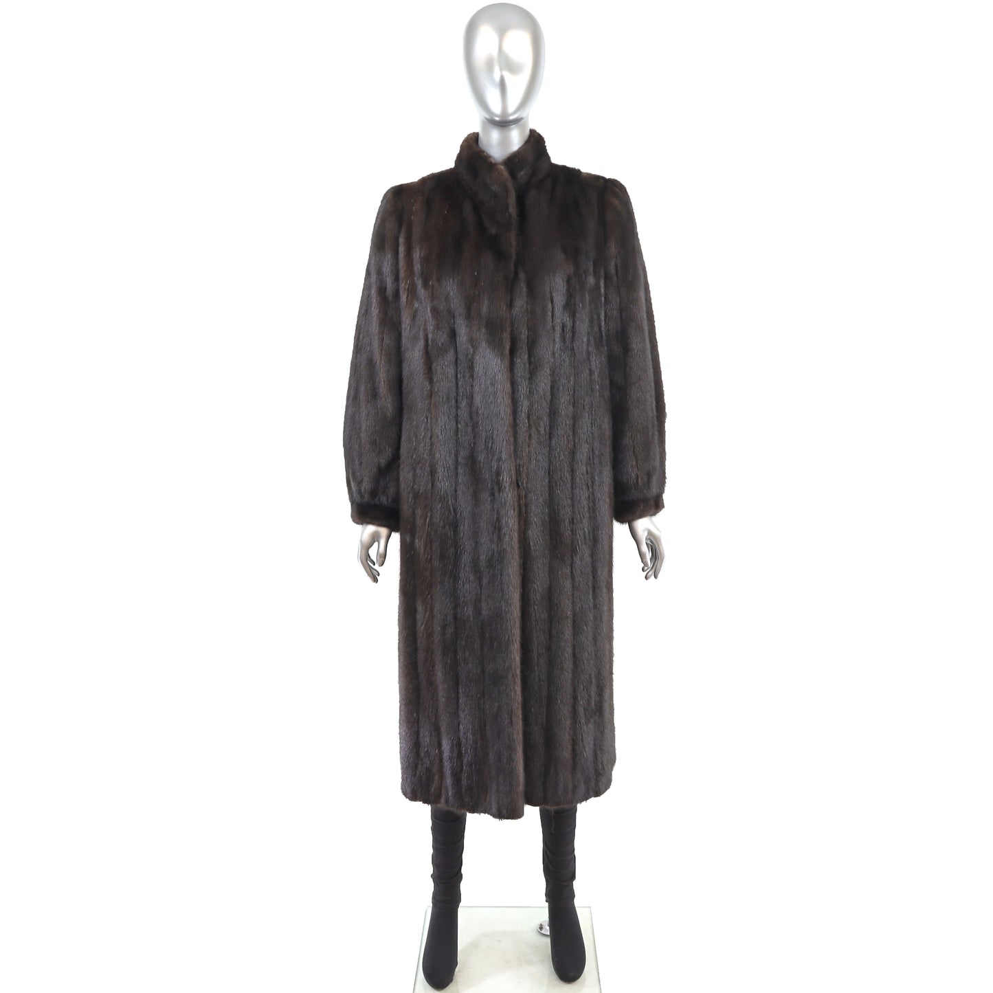 Black Mink Coat- Size M