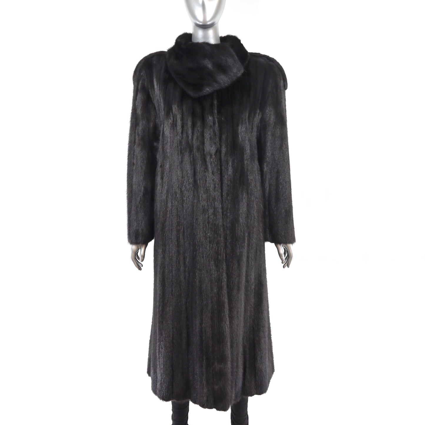 Black Mink Coat- Size M