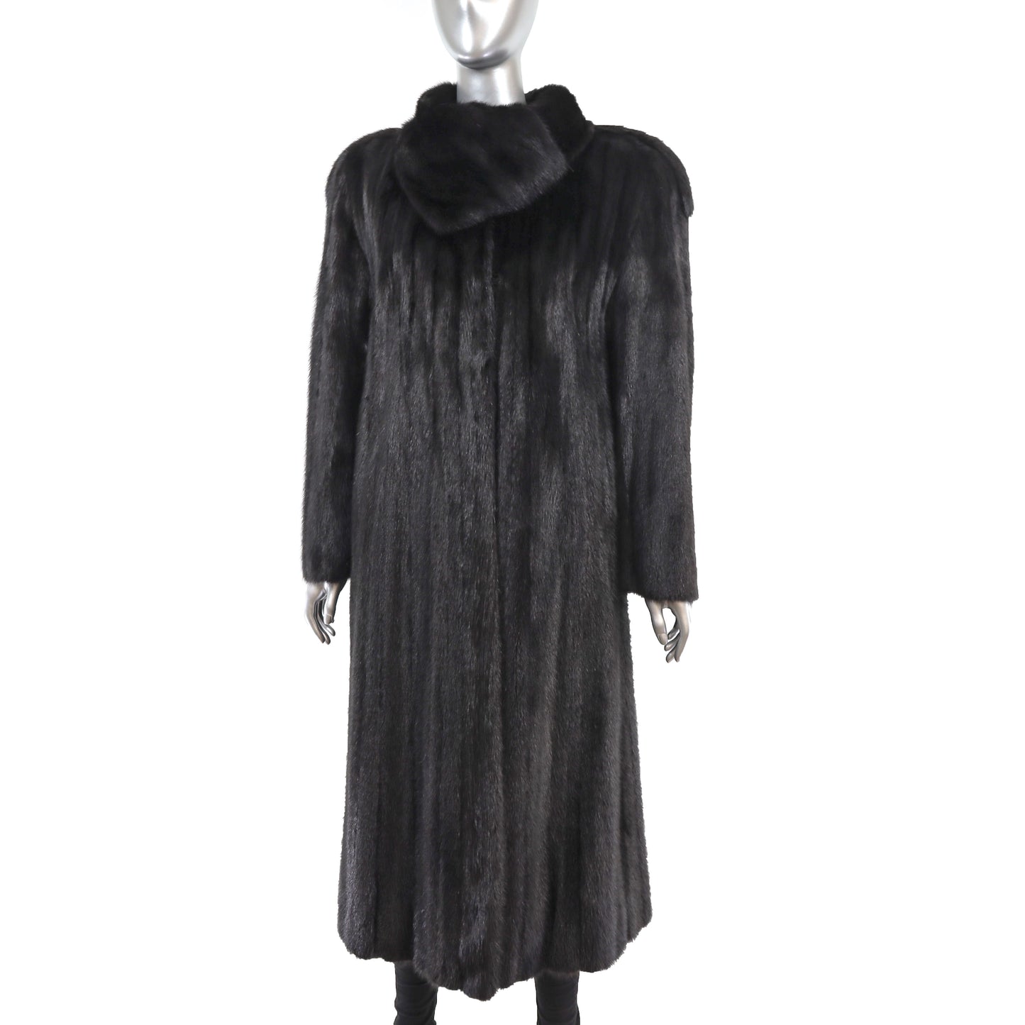 Black Mink Coat- Size M