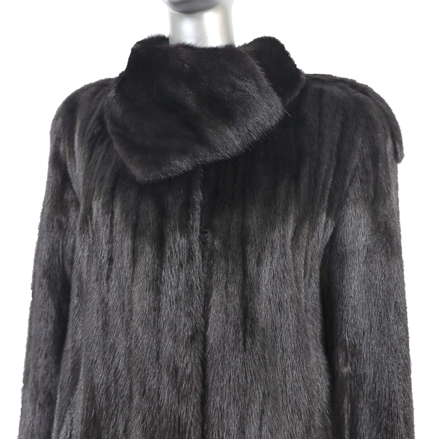 Black Mink Coat- Size M