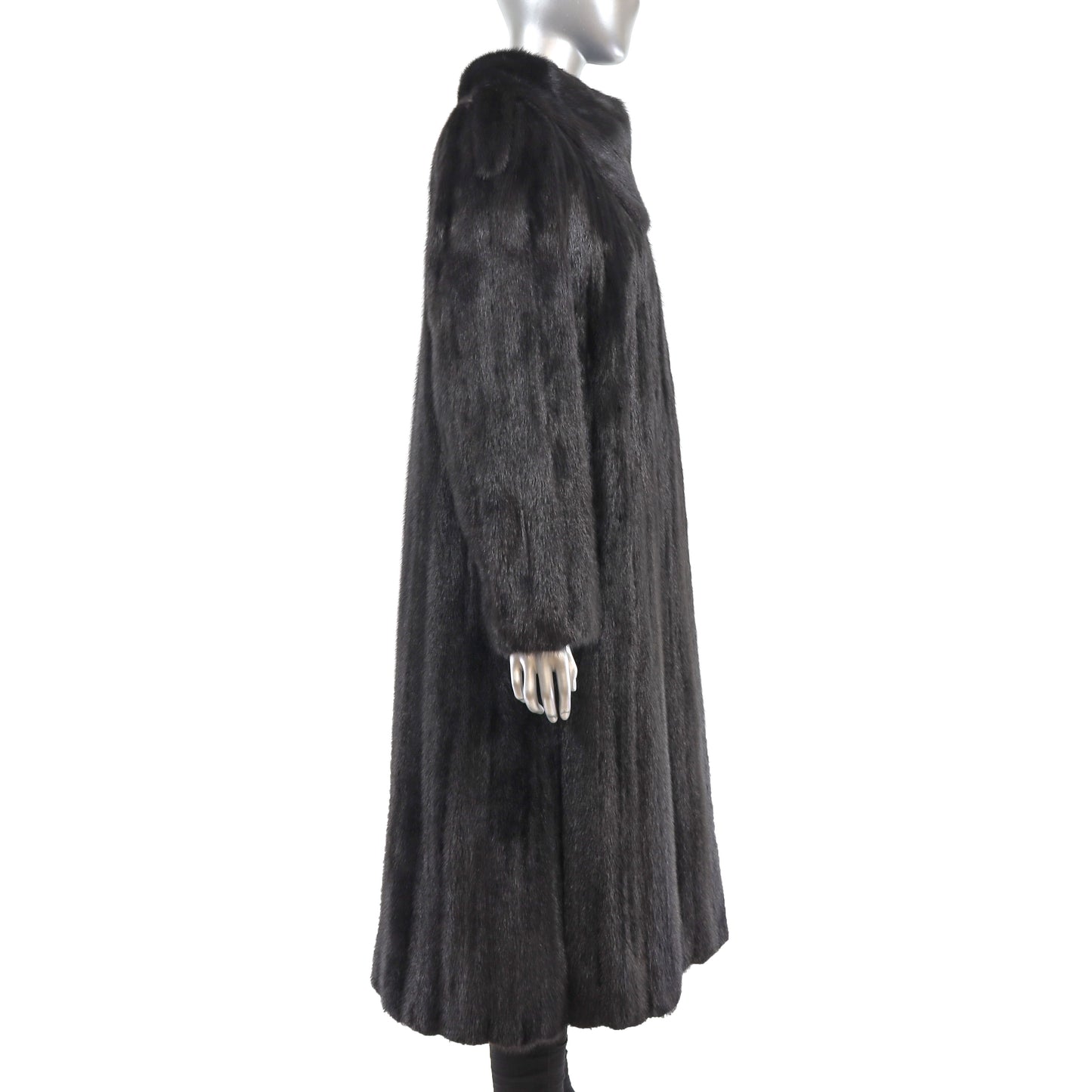 Black Mink Coat- Size M