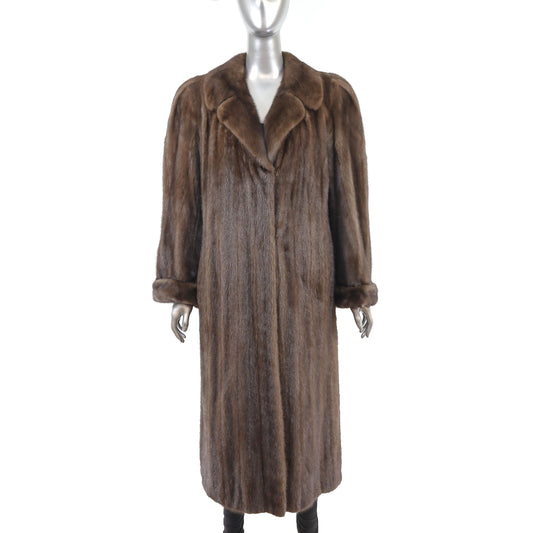 Brown Mink Coat- Size L