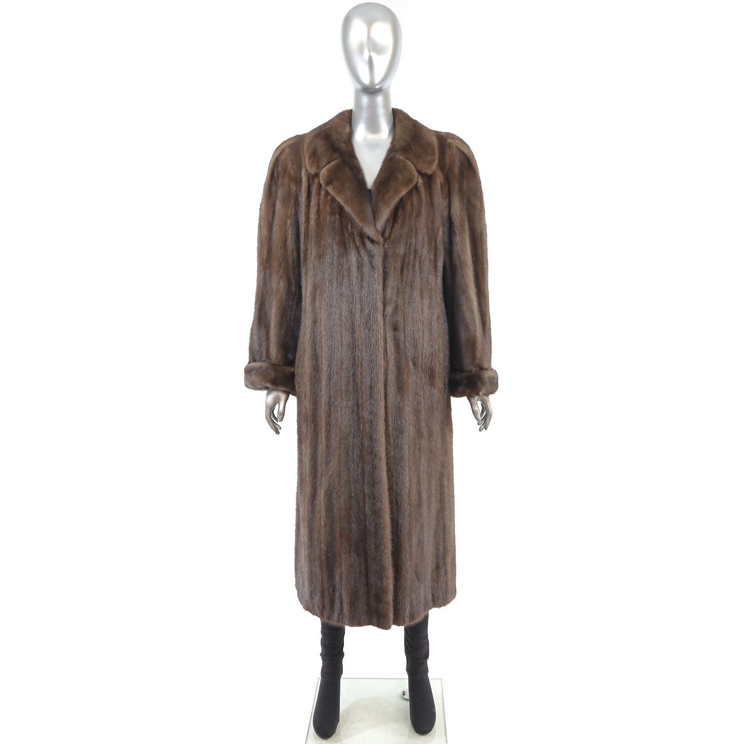 Brown Mink Coat- Size L