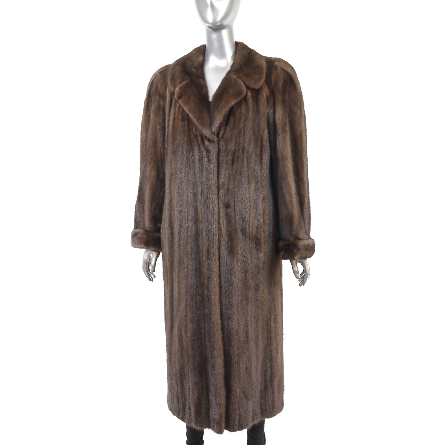 Brown Mink Coat- Size L